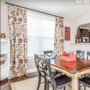 World Market SIX Cotton Curtain Panels